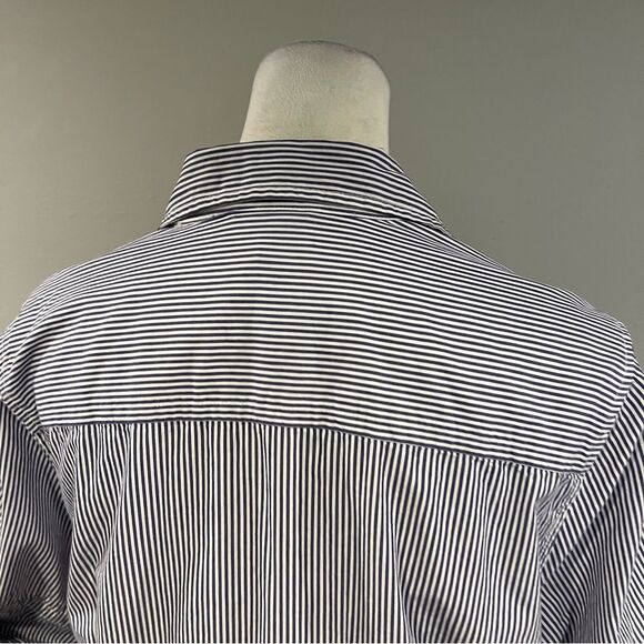 Free Assembly Striped Button-Up casual Dress with Waist Tie size extra large - Picture 9 of 15